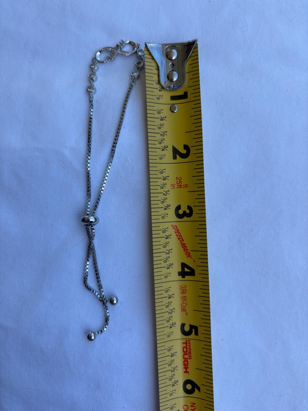 NWOT Silver Infinity “Mom” Bolo Bracelet with Rhinestone Accents - Picture 5 of 5